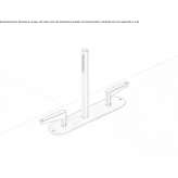 Set of 2 progressive faucets, mounted on the edges, with a hand shower Golubac