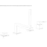 4-hole bathtub set with a hand shower Cakirlar
