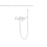 Wall-mounted bathtub faucet with a shower hand Jardin