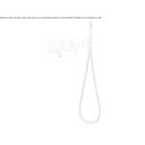 Wall-mounted bathtub faucet with a shower hand Nestoita