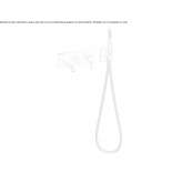 Bateria wannowa ścienna z główką prysznicową Nestoita