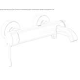 Wall-mounted bathtub faucet with a switch Eidsvag