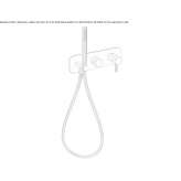 Stainless steel bath/shower faucet Ksiazki