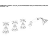 Deck mounted bathtub faucet with hand shower Teresin