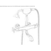 Wall-mounted bathtub faucet with a shower hand Teresin