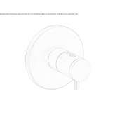 Thermostatic stainless steel shower mixer with plate Ortelle