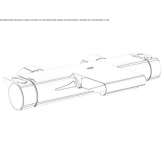 Two-hole wall-mounted bathtub faucet with diverter Sawston
