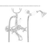 Wall-mounted bathtub faucet with a shower hand Bear