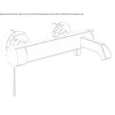 Single-lever wall-mounted bathtub faucet Eidsvag