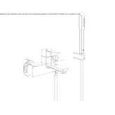 Wall-mounted bathtub faucet with a switch Selby