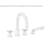 Set for a 4-hole bathtub Ojrzen