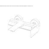 Single-lever wall-mounted bathtub faucet Ilford