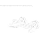 Single-lever wall-mounted bathtub faucet Imatra