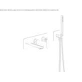 Single-lever bathtub faucet with a hand shower Imatra