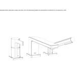 3-hole bathtub set with single handle and hand shower Potstat