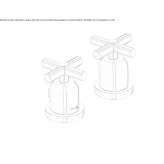 2-hole bathtub faucet with diverter Horodnia