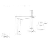 4-hole bathtub set with a hand shower Galgau