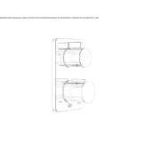 2-hole shower mixer with plate Hassel