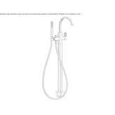 Free-standing bathtub and shower faucet Nizip