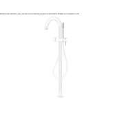 Bathtub faucet standing on the floor with a shower hand Corfu