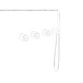4-hole bathtub set with diverter and shower head Balli