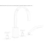 4 piece deck mount tub filler with hand shower Anzegem