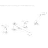Bathtub faucet with a shower hand Plodio