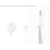 Concealed bathtub set with one handle and shower hand Channing