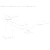 Countertop mounted 2-hole bathtub faucet with single handle and hand shower Barleben