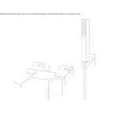 Wall-mounted bathtub faucet with a shower hand Sundown