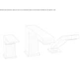 3-hole single-lever bathtub faucet with hand shower Barleben