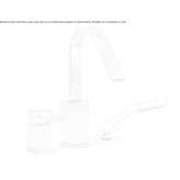 3-hole bathtub faucet with a single handle and a shower hand for countertop installation Nautla