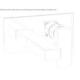 Two-hole, single-lever, wall-mounted bathtub faucet Barleben