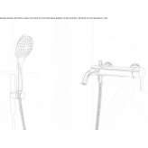 Surface-mounted single-lever bathtub and shower faucet with a diverter Bobitz