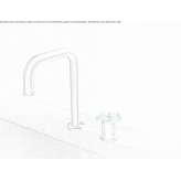 Bathtub faucet made of brushed steel Tingvoll