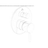 Concealed shower faucet with one handle Decize