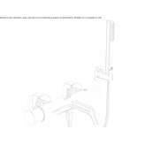 External single-lever bathtub faucet Decize