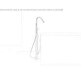 Free-standing hydroprogressive bathtub faucet Whittier