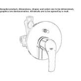 Single-lever bathtub and shower faucet with a diverter Reyhanli