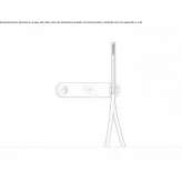 Set of 2 bathtub/shower taps with hand shower Trinidad
