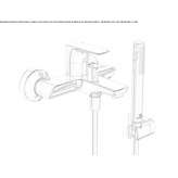 External single-lever bathtub faucet Brusperk