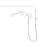 Single-lever wall-mounted bathtub faucet Byram