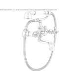 Wall-mounted bathtub faucet with a shower hand Pertek