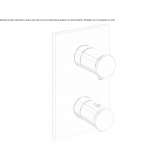 Bateria prysznicowo-wannowa z zaworem odcinającym Lodrino