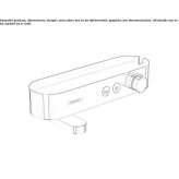 Thermostatic bath tap made of chrome-plated brass Evlalo