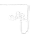 External single-lever bathtub faucet Didim