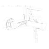 Wall-mounted bathtub faucet with aerator Noank