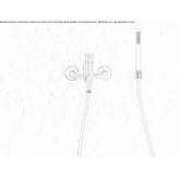 Wall-mounted bathtub faucet with a shower hand Kuhmo