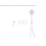 Contemporary 4-Hole Stainless Steel Wall Mounted Bathtub Faucet with Hand Shower Suruc