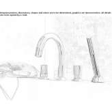 4-hole bathtub set with a hand shower Hartland